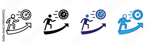 Streadfast Icon Multi Style Vector Illustration