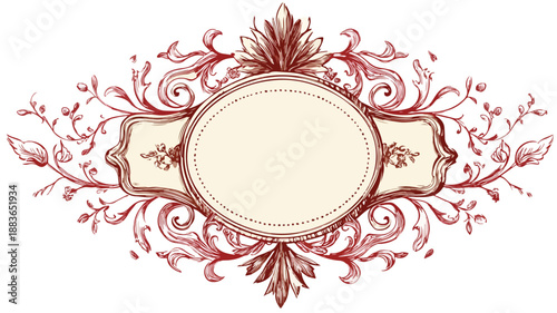 Elegant Feminine Badge Design Vector Art for Illustration and Prints