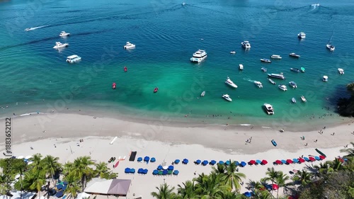Tropical Tranquility: Capturing the Serene Beauty of Isla Tortuga's Crystal-Clear Waters and Pristine Beaches in Stunning Costa Rica
