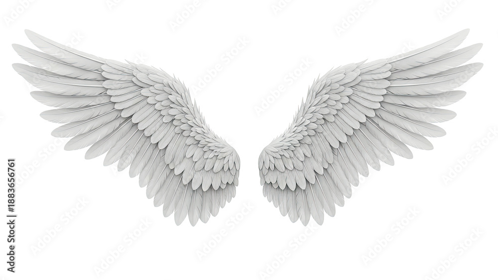 Obraz premium Pair of White Angel Wings