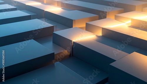 3d render of a modern building