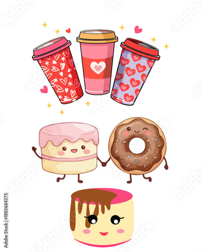 fast food illustration