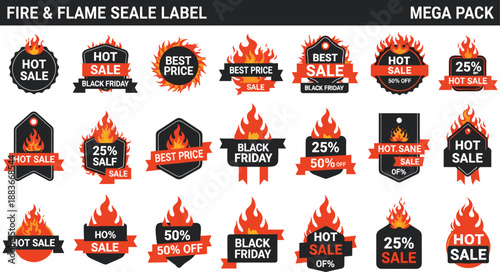 Hot Sale and Best Price Badges with Fire and Flames