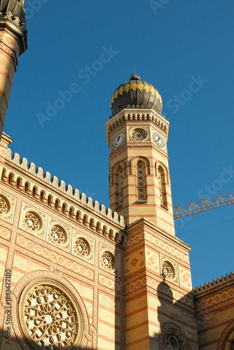 Canvas Print Synagogue in Budapest
