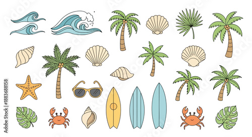 Tropical Summer Elements.