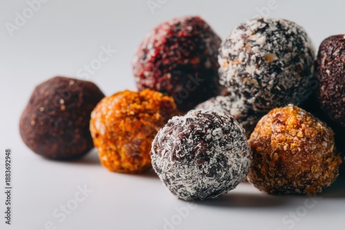 Assorted colorful truffle-l...