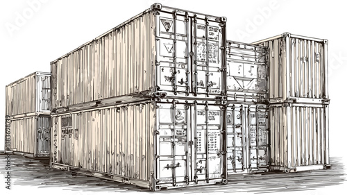 Versatile Storage Containers Clipart Vector Art for Illustration Projects