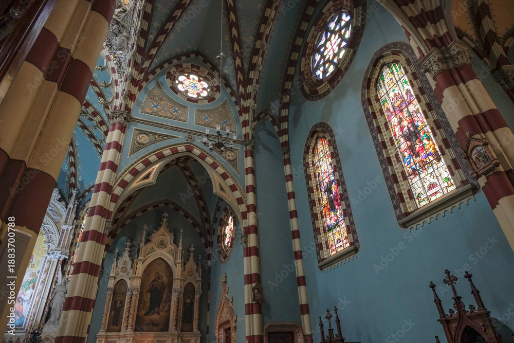 Obraz premium Bogota, Colombia - December 23, 2025: Church of Our Lady of Mount Carmel in Bogota, Colombia.