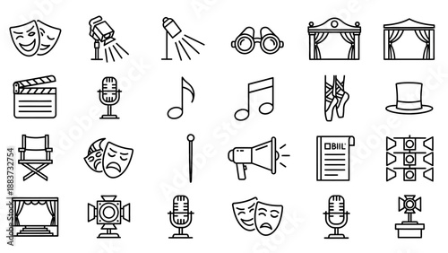 Black icons of film and theater.