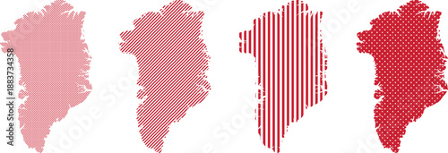 Pattern comparison of Greenland map designs