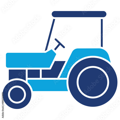 tractor mixed color icon