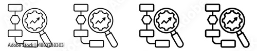 Workflow Optimization    Icon Set Different Style Collection