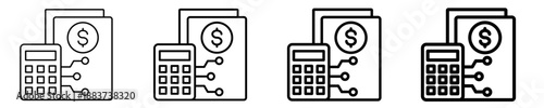 Smart Budgeting Tools    Icon Set Different Style Collection