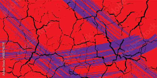 Red sports background design with purple abstract template. Sports players in various activities: soccer, basketball, baseball, tennis, rugby, Vector Illustration, Modern.