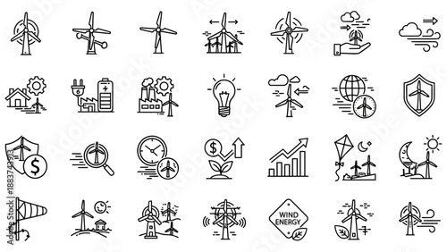 Business icons and symbols collection.