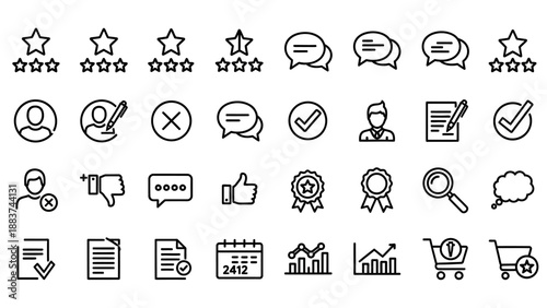 Business icons and symbols set.