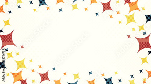 網点　カラフル　ダイヤ　模様　背景