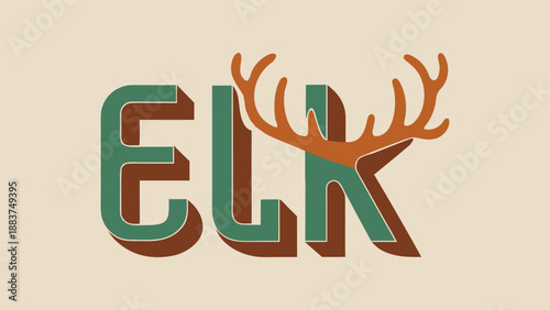 a-clean-vector-illustration-of-the-word--elk--in-b (1).eps