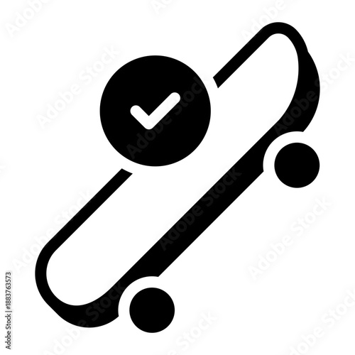 skateboard glyph icon
