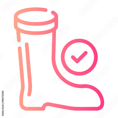 footwear gradient icon