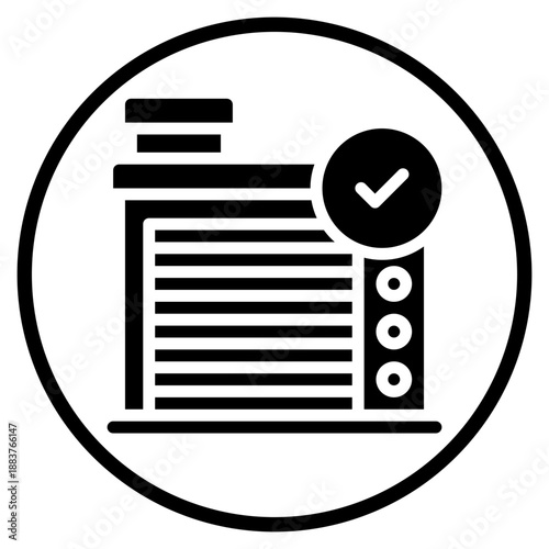 fire station glyph icon