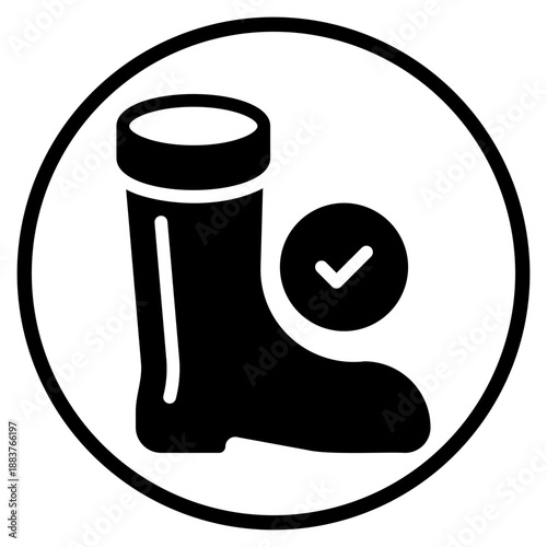 footwear glyph icon