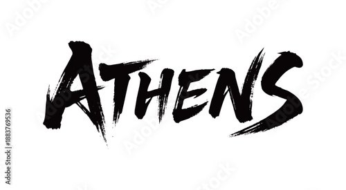 ATHENS handwriting

