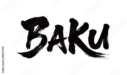 BAKU handwriting
