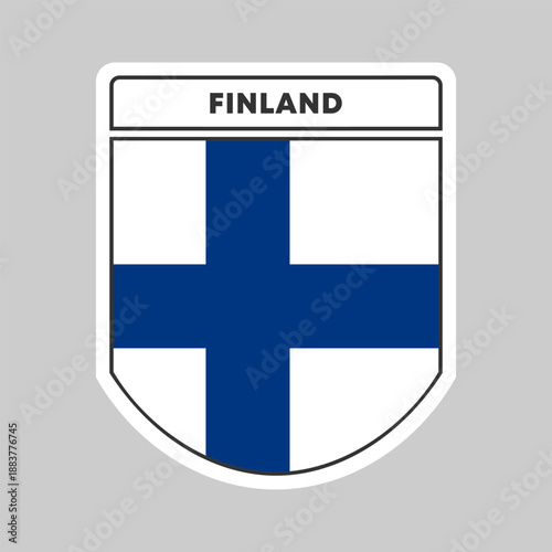 National flag of Finland illustration design