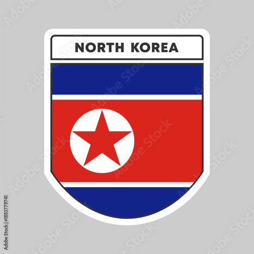 Free Download National flag of North Korea illustration design - GFXLoad