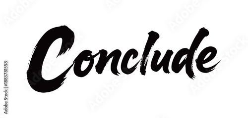 CONCLUDE Handwriting
