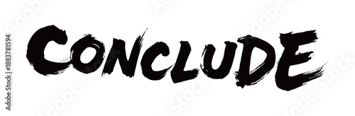 CONCLUDE Handwriting
