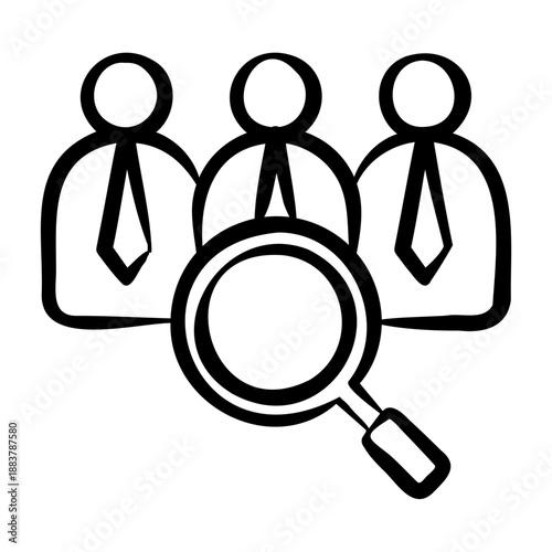 Staff Evaluation Icon - Handdrawn