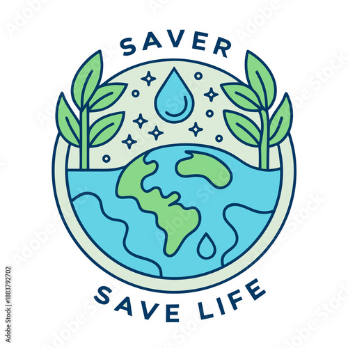 World Water Day Eco Saver Concept Illustration
