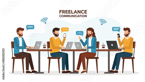 Freelance Communication: Teamwork and Collaboration in Modern Office