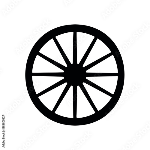 Cartwheel silhouette vector flat illustration design.