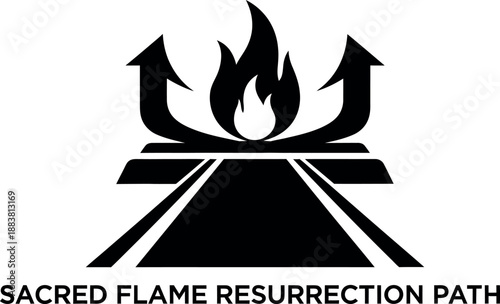 Sacred flame resurrection path happy easter symbolism and spiritual renewal