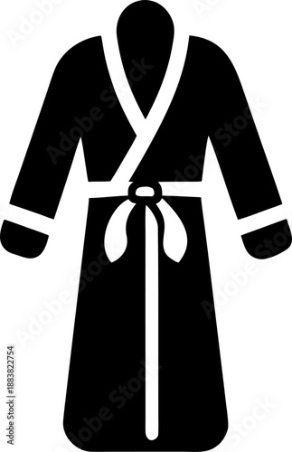 bathrobe icon silhouette vector icon