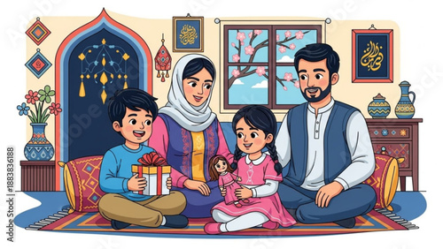 Detailed architectural drawing of a white stone building with arched windows and doorway on a light blue background