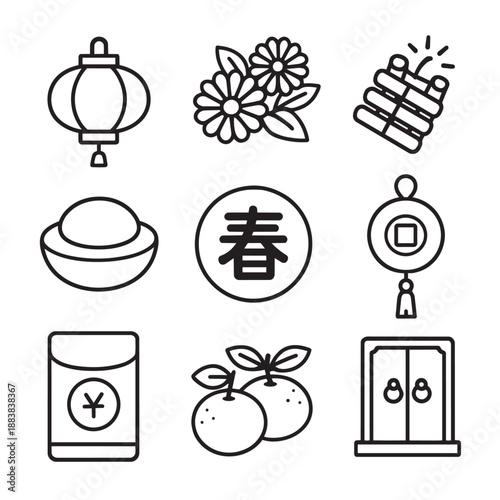  cute dragon lunar new year red envelope lantern lucky symbol