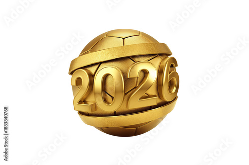 Wallpaper Mural Shiny Golden 2026 Football World Cup Concept on Black Background, transparent PNG cutout background Torontodigital.ca