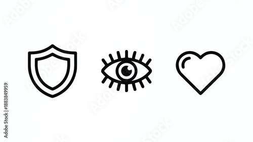 Vector Icon Set: Single Person Icon for User Profiles and Accounts, Clean Flat Design