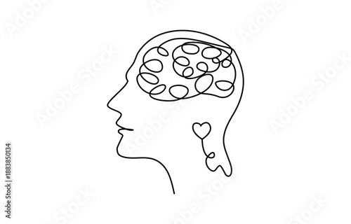 Parkinson Day continuous one line drawing white background continuous one line drawing and minimalist style isolate outline vector illustration