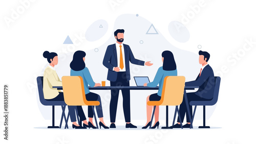 Business Meeting Team Collaboration Strategy Discussion Corporate