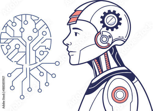 Artificial Intelligence Technology Concept Illustration. Future Artificial Intelligence Digital Brain Concept. Artificial Intelligence Machine Learning Innovation. Smart Artificial Intelligence