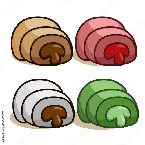 mochi cake with flavour