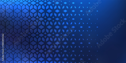 Blue Geometric Hexagon Pattern Background With Gradient, Modern Tech Design for Digital Projects modern abstac bacground illustration