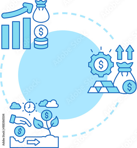 Wealth And Investment Planning Illustration