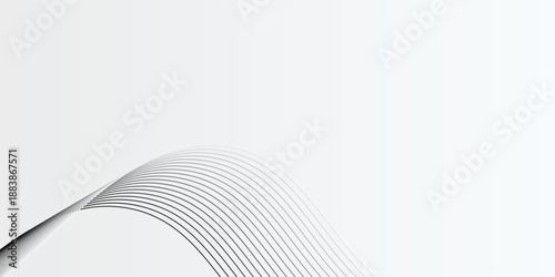 Abstract vector background with black wavy lines. vector illustration eps10