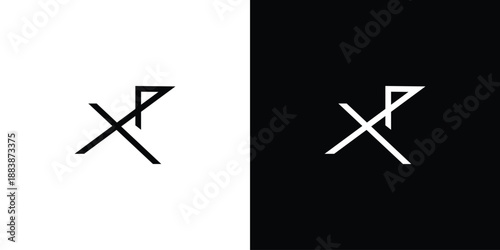 Modern and unique XP logo design